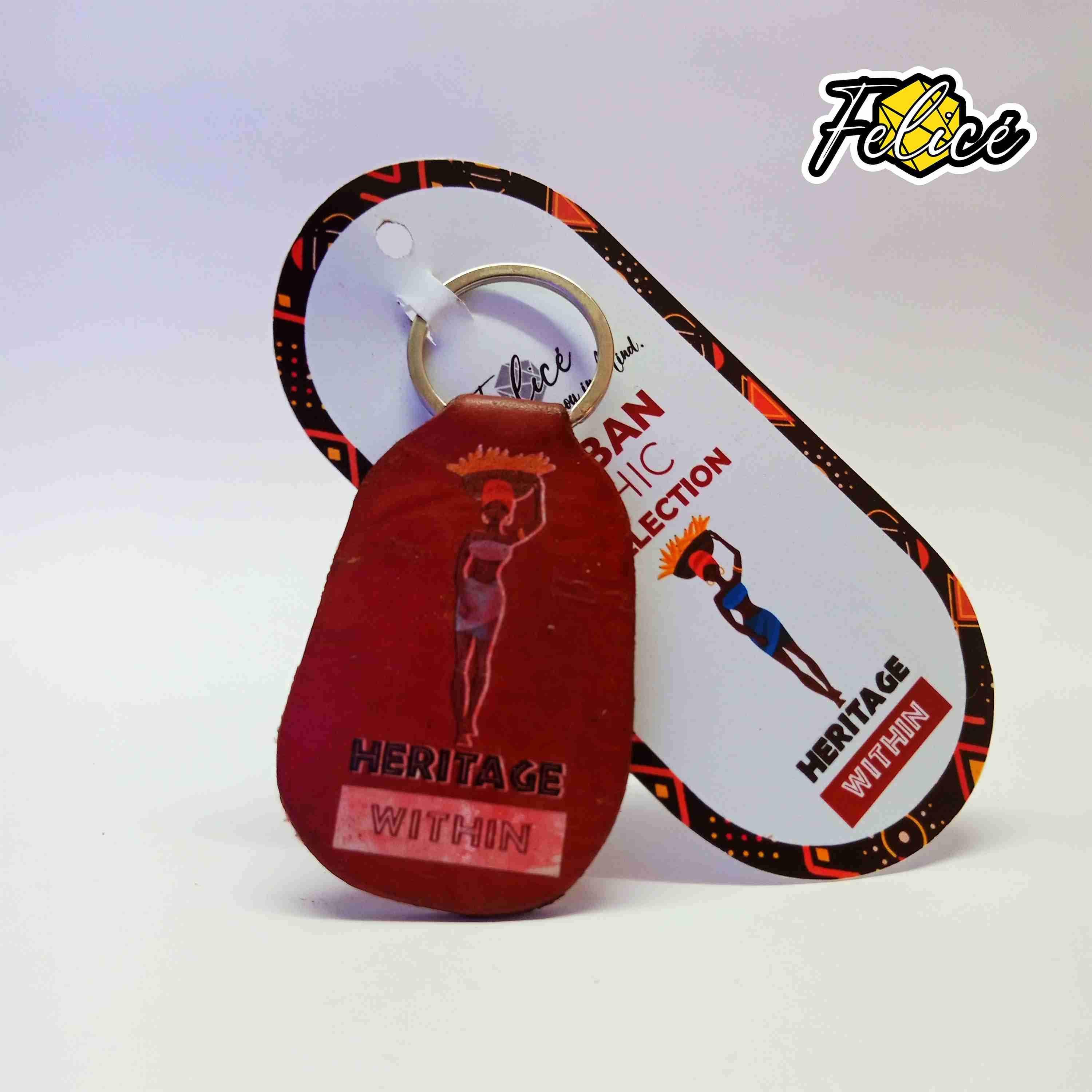 Urban Chic Leather Key Tag