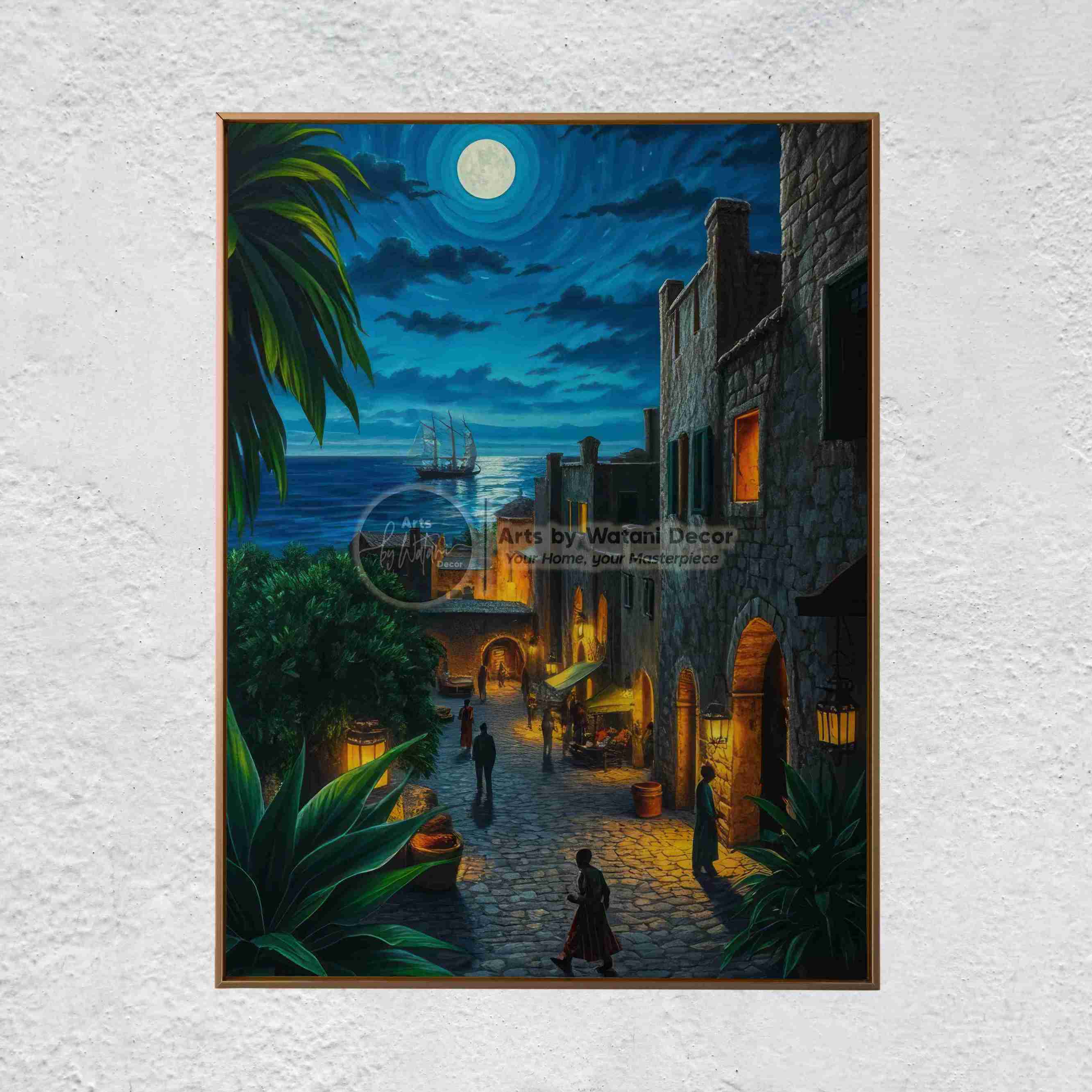 Nocturne in Aqua & Gold